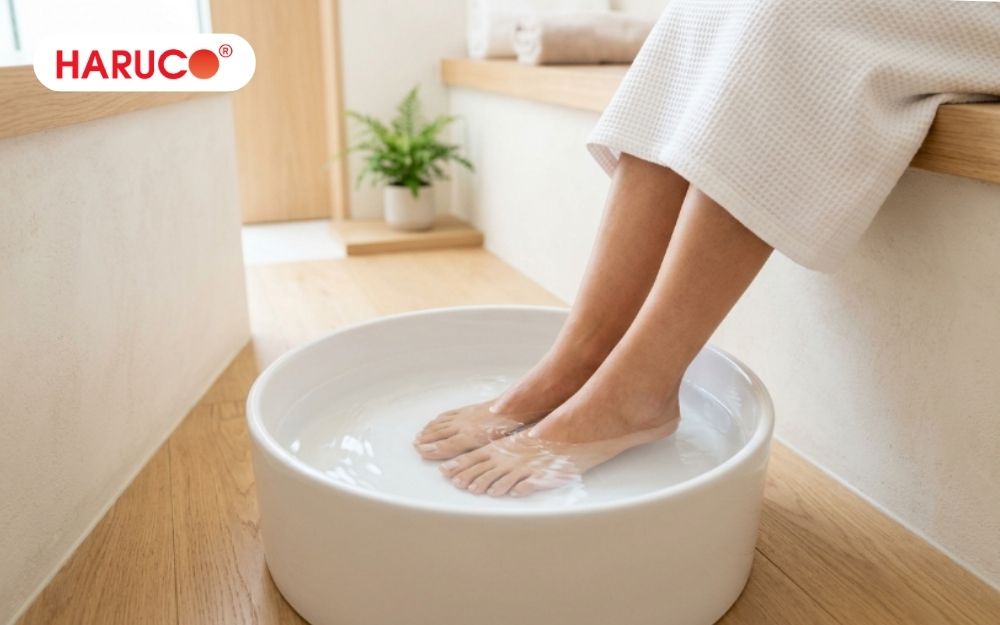 Thời gian lý tưởng cho một lần ngâm chân nước ấm là từ 15 đến 20 phút