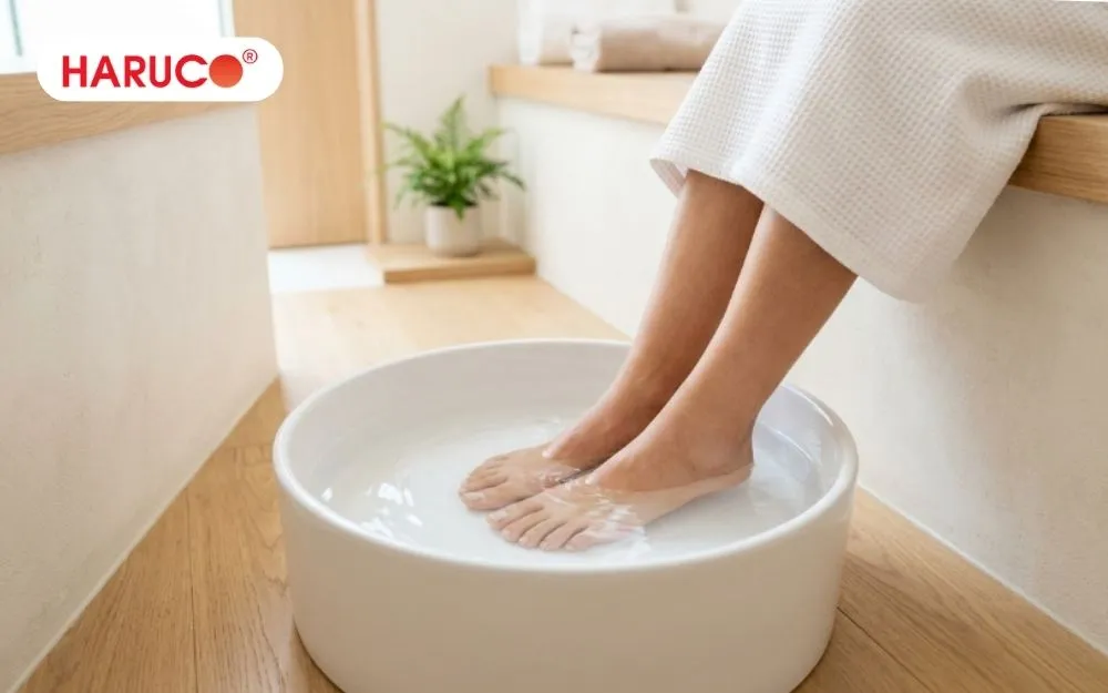 Thời gian lý tưởng cho một lần ngâm chân nước ấm là từ 15 đến 20 phút