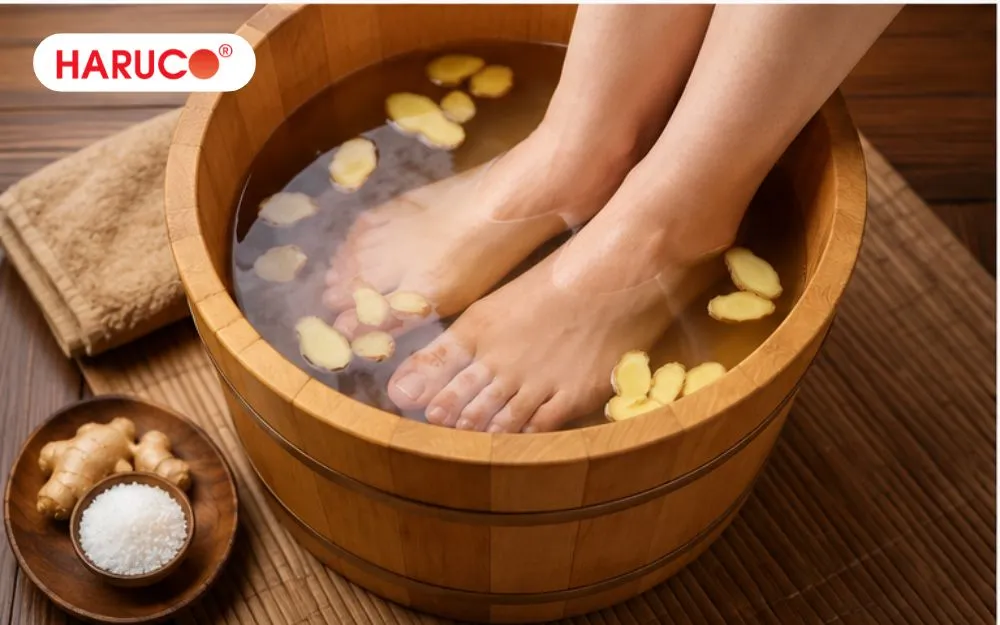 Bạn nên ngâm chân trước khi đi ngủ khoảng 30 phút