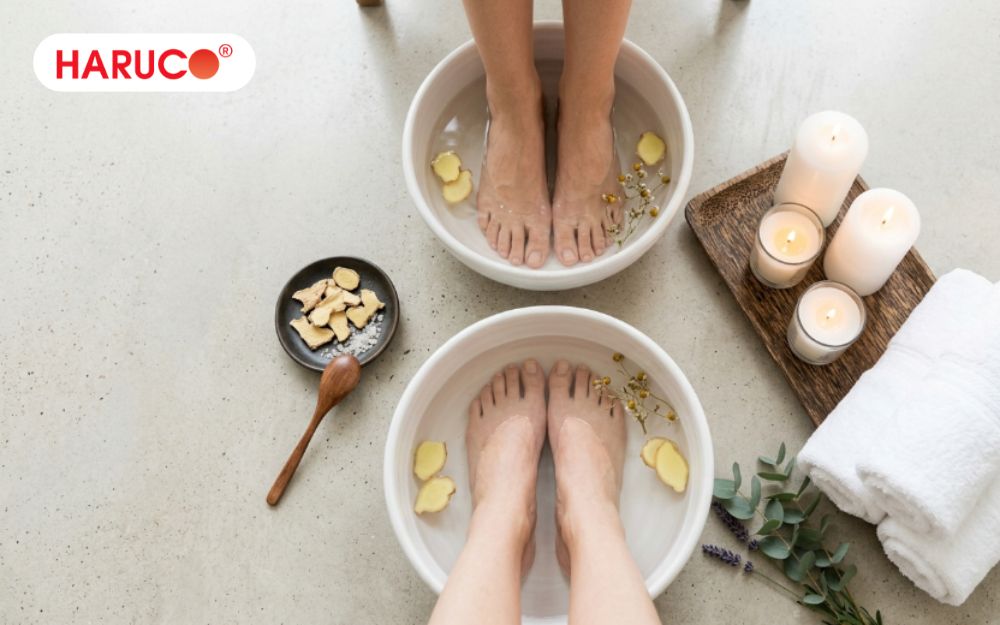 Sự kết hợp giữa muối và gừng giúp tăng cảm giác thư giãn