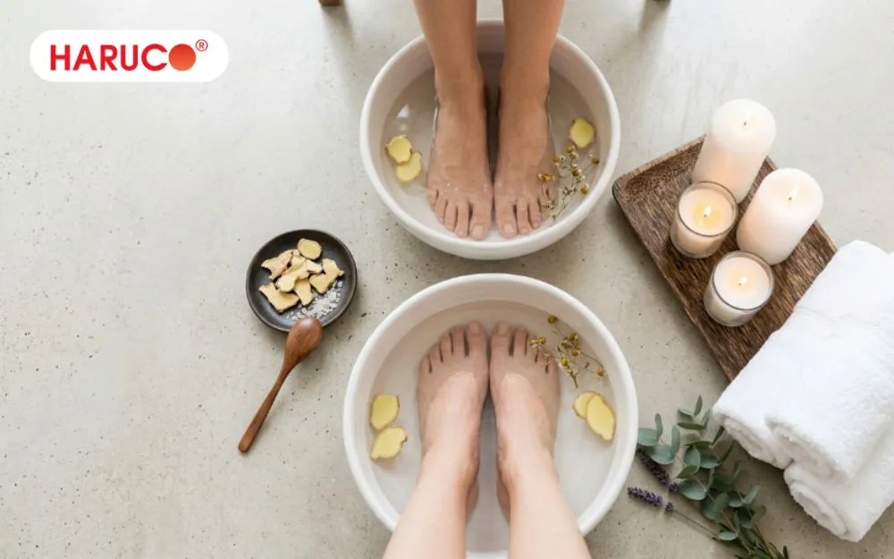 Sự kết hợp giữa muối và gừng giúp tăng cảm giác thư giãn