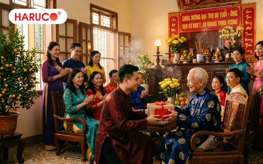  Gợi ý 20+ món quà mừng thọ cụ ông 90 tuổi ý nghĩa, thay lời chúc trường thọ