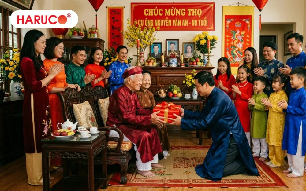 Chọn quà mừng thọ cụ ông 90 tuổi phù hợp cần dựa vào 5 tiêu chí