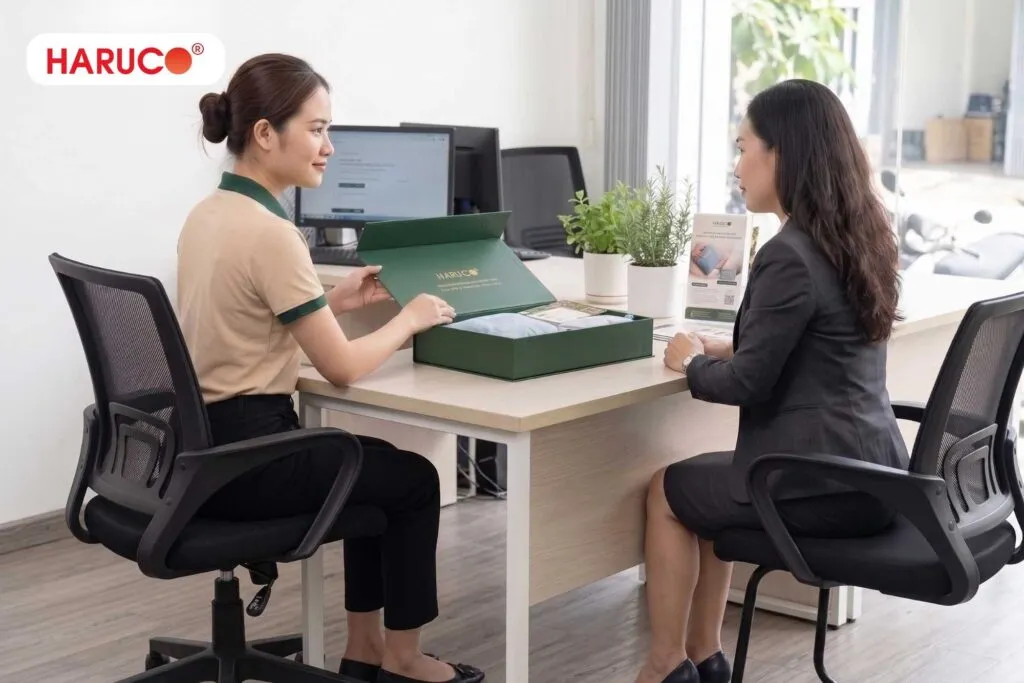 Quy trình đặt quà tặng doanh nghiệp tại Haruco