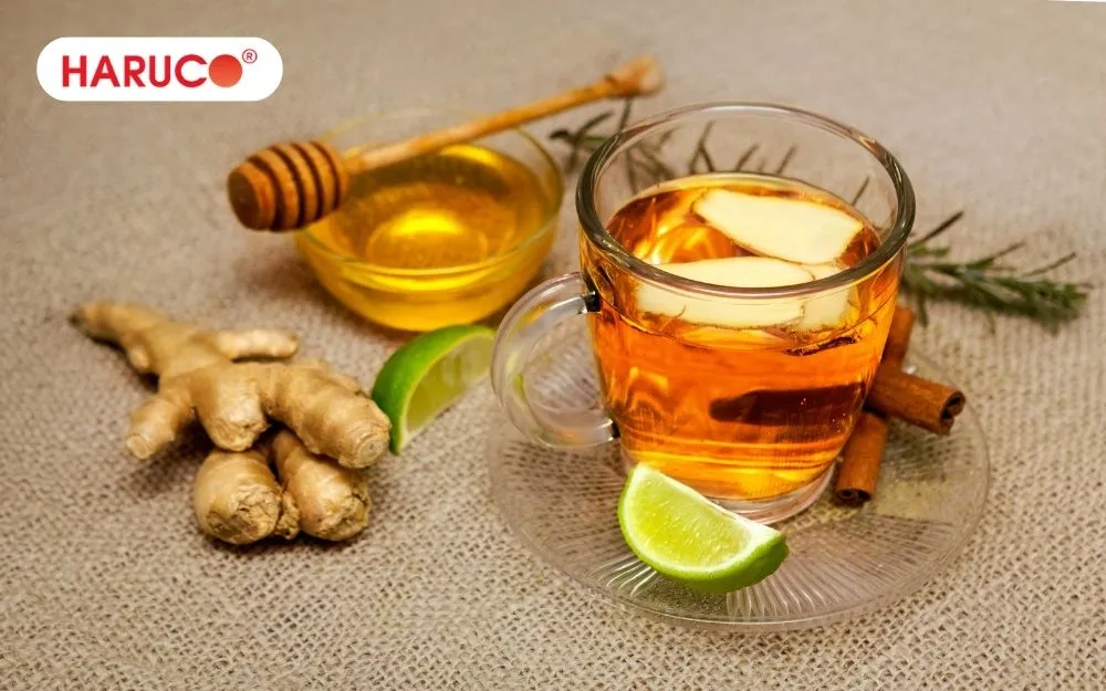 Uống gừng ngâm mật ong hỗ trợ tăng sức đề kháng
