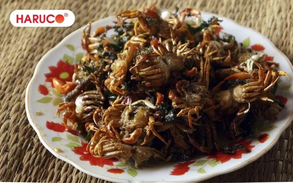 Chỉ nên ăn các món từ cua đồng khoảng 1 - 2 bữa/tuần