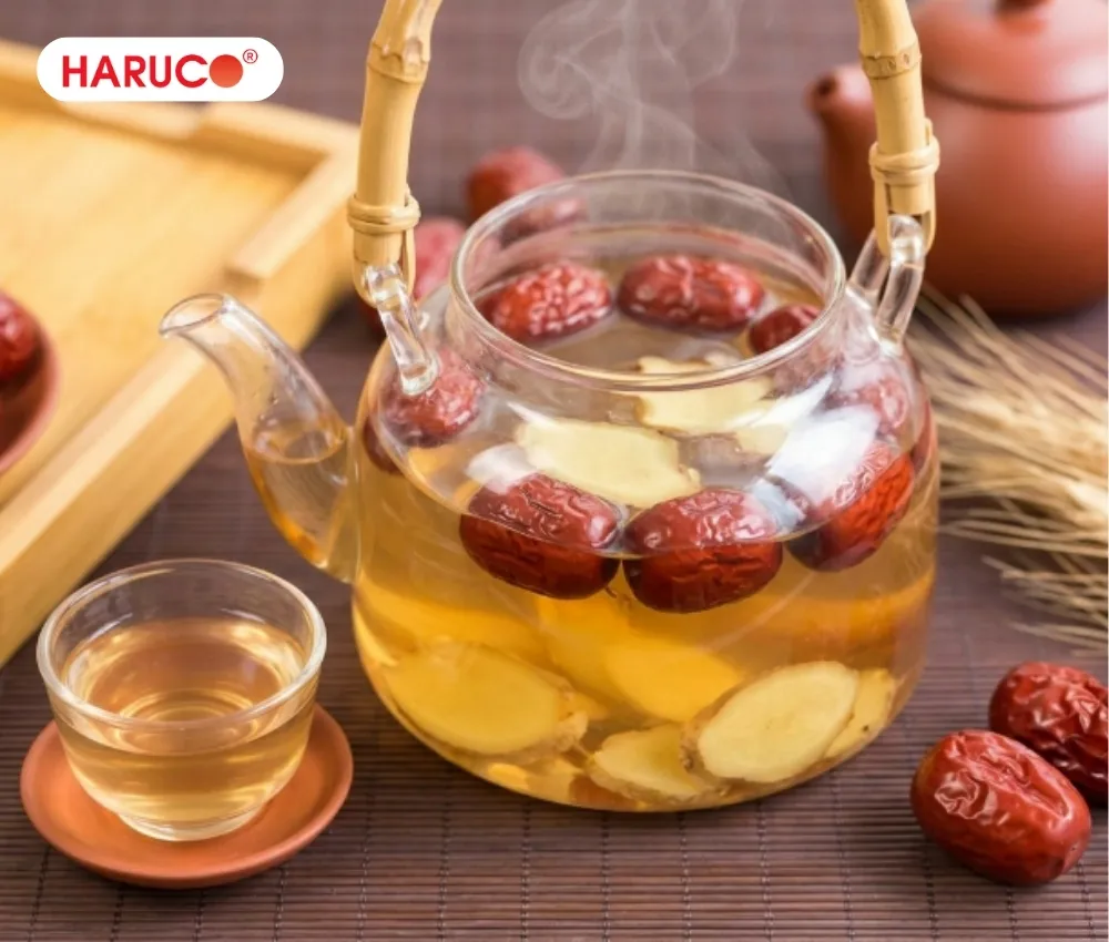 Nước gừng táo đỏ hỗ trợ phục hồi cơ thể sau mệt mỏi