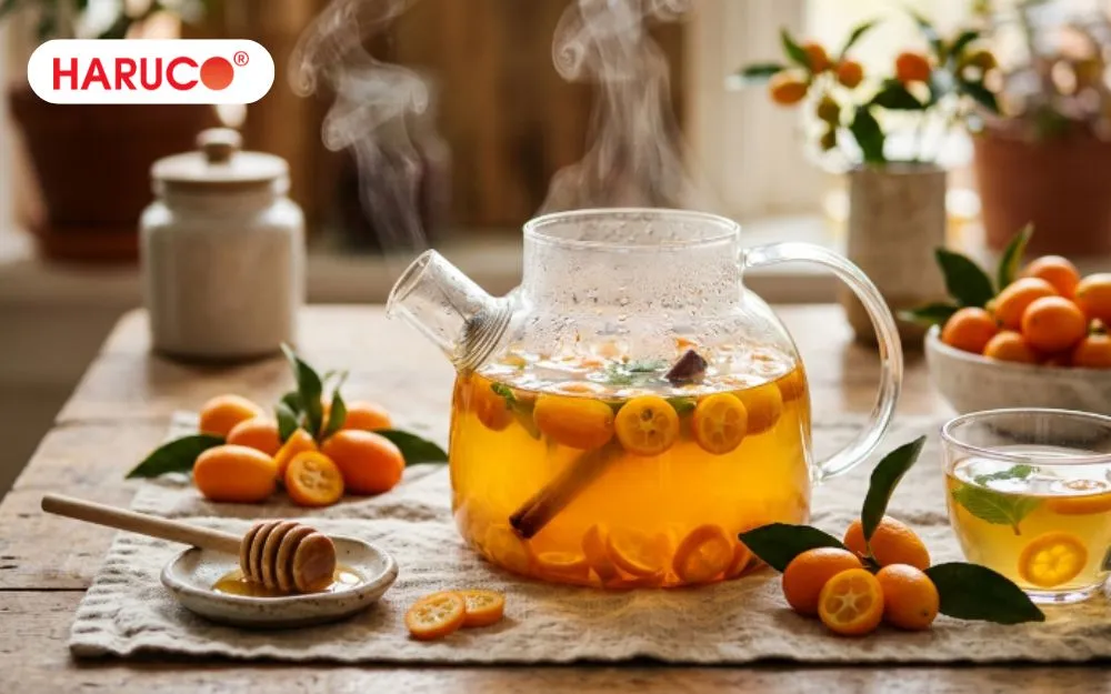 Uống một ly quất mật ong ấm vào buổi sáng là bí quyết giúp kiểm soát cảm giác thèm ăn