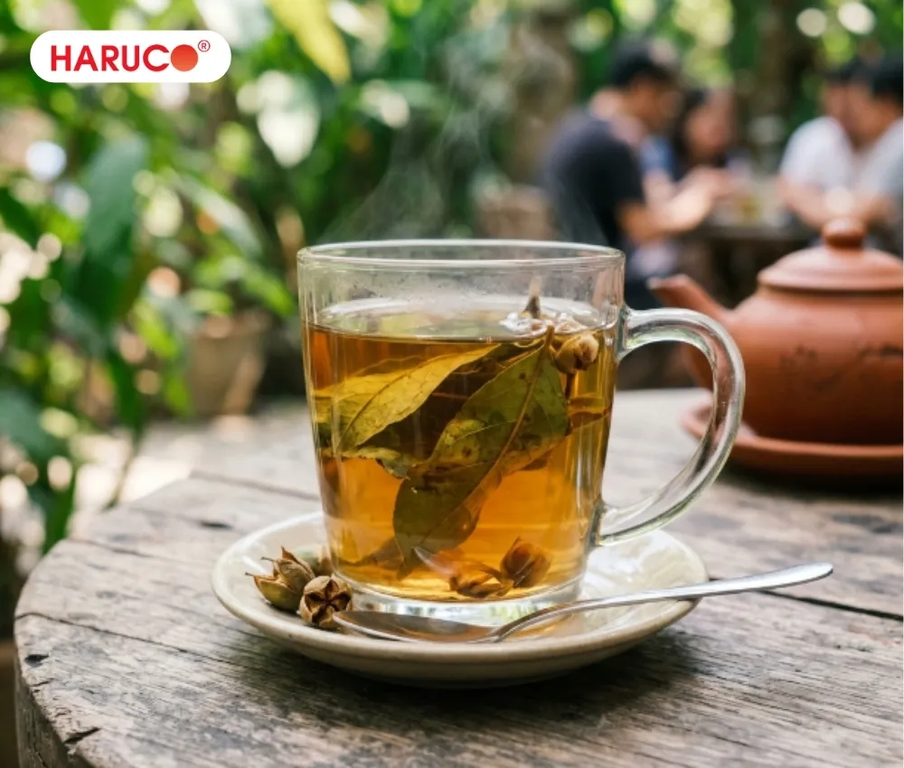 Uống nước lá vối hỗ trợ điều trị bệnh gout