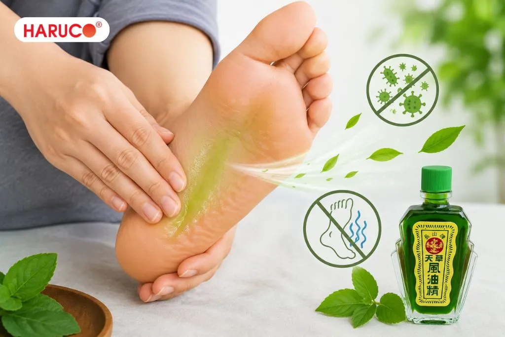 Xoa dầu gió vào lòng bàn chân có tác dụng gì?
