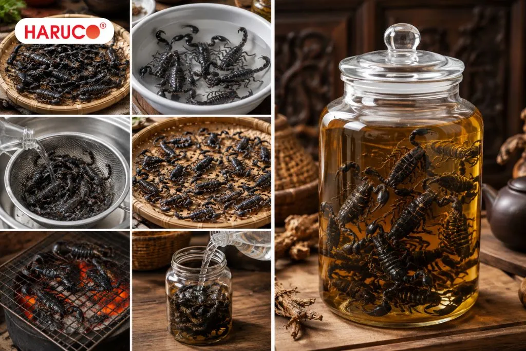 Cách ngâm rượu bọ cạp
