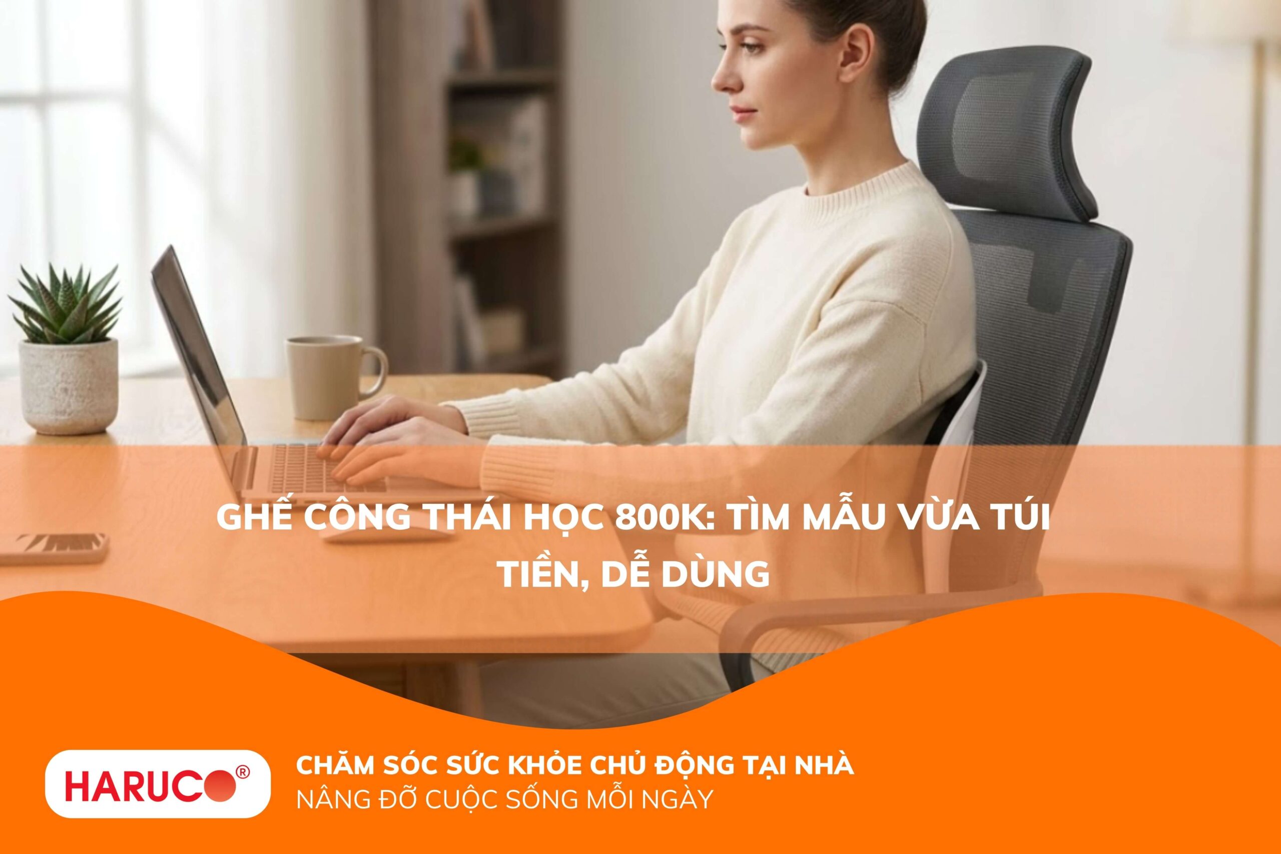 Ghế công thái học 800k: Tìm mẫu vừa túi tiền, dễ dùng