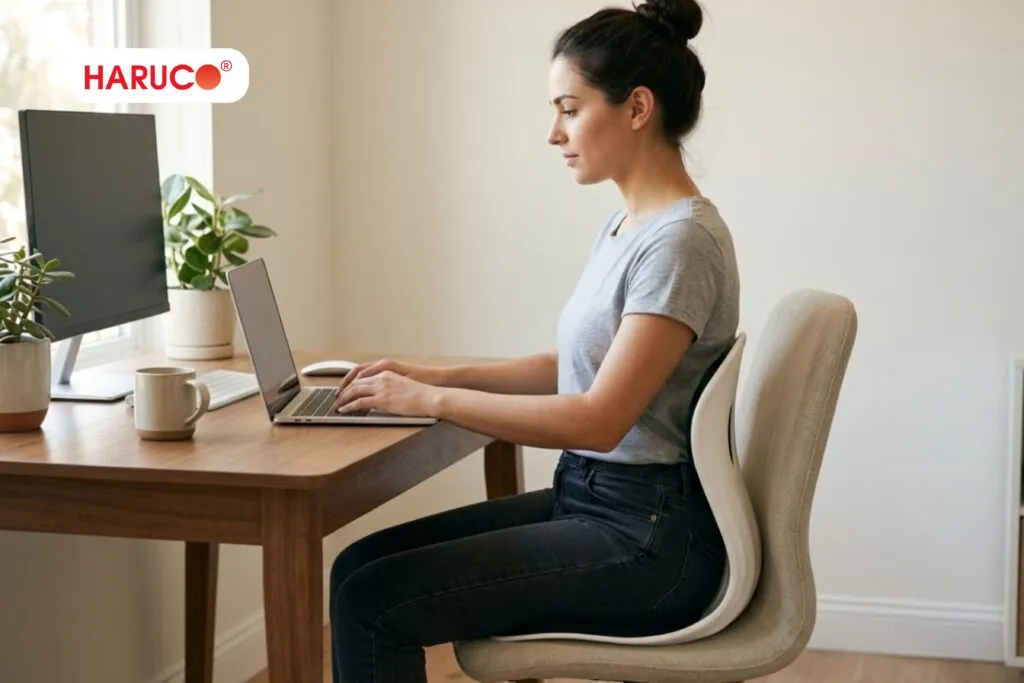 Ghế công thái học chỉnh dáng ngồi như thế nào?