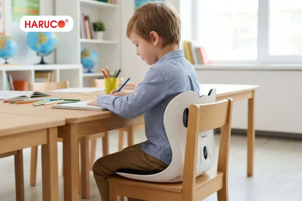 Cách sử dụng ghế công thái học cho bé trai đúng chuẩn