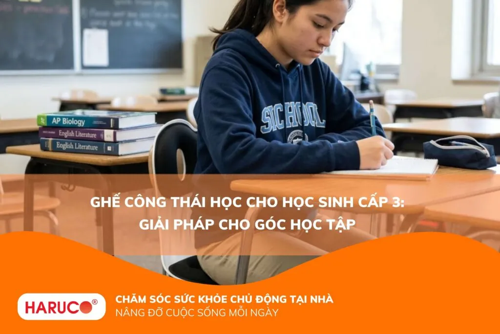 Ghế công thái học cho học sinh cấp 3: Giải pháp cho góc học tập