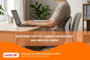 Ghế công thái học không tựa đầu: Khi nào nên lựa chọn?