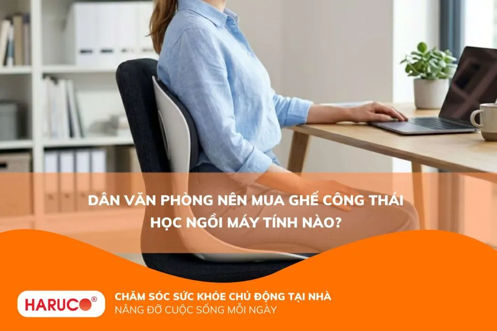 Dân văn phòng nên mua ghế công thái học ngồi máy tính nào?