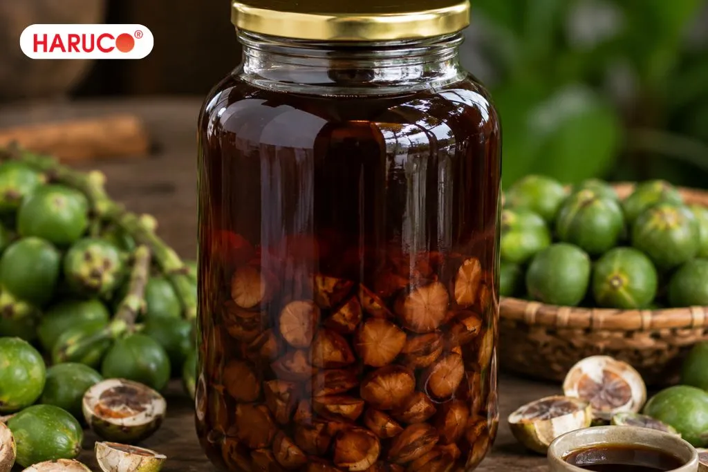 Hướng dẫn cách làm hạt cau ngâm rượu