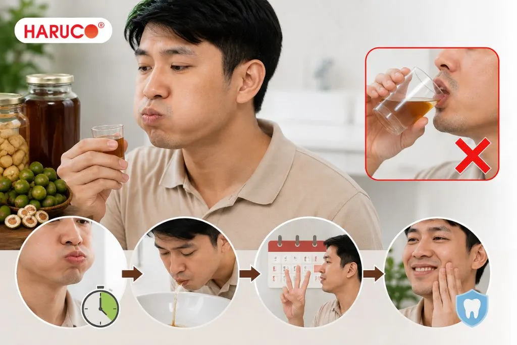 Hướng dẫn sử dụng hạt cau ngâm rượu cho các vấn đề răng miệng