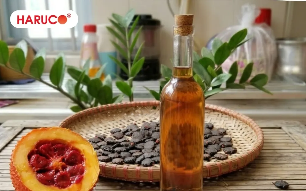 Hạt gấc ngâm rượu góp phần cải thiện tuần hoàn máu tại vùng xoa bóp