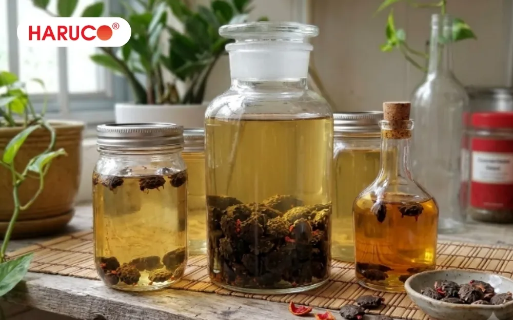 Chỉ dùng rượu hạt gấc ngoài da, tuyệt đối không uống