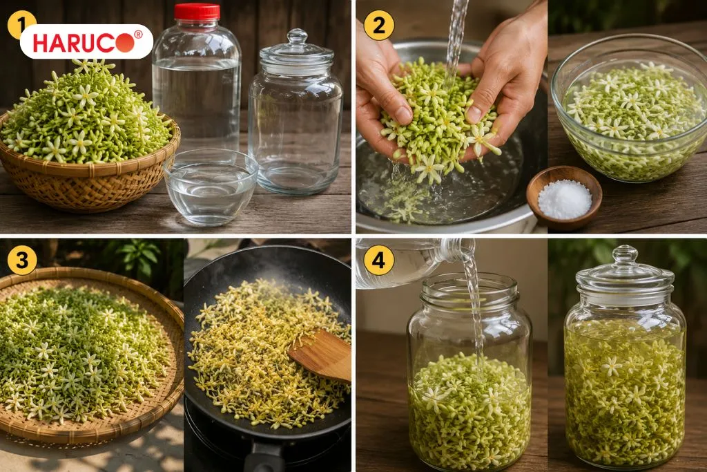 Hướng dẫn ngâm rượu hoa đu đủ đực