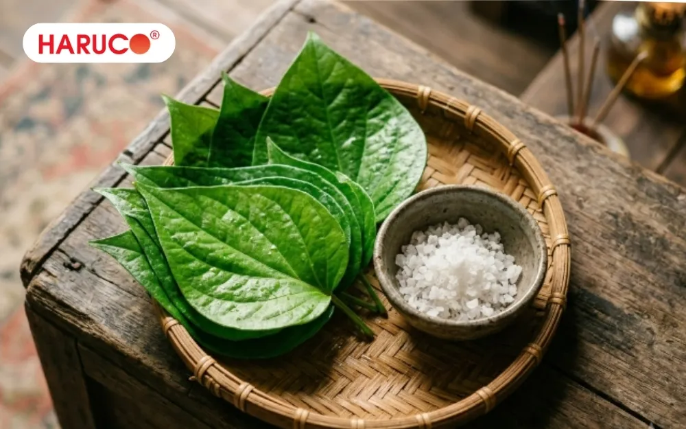 Lá trầu không cần được lựa chọn từ nguồn sạch, không có dấu hiệu hư hỏng hoặc nhiễm hóa chất