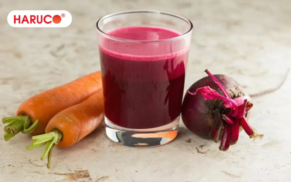 Người muốn bổ sung vitamin và khoáng chất nên uống nước ép củ dền cà rốt