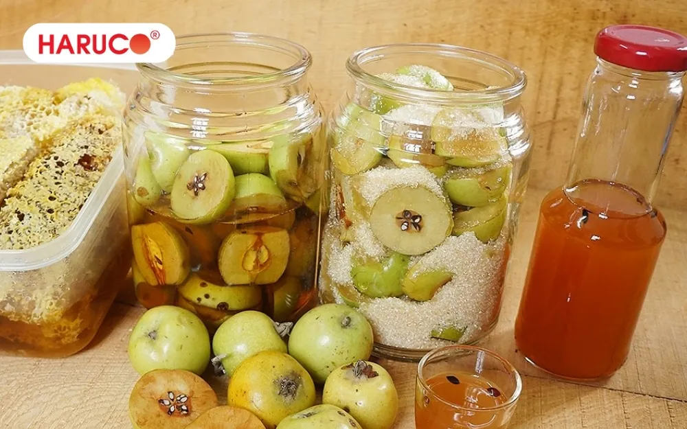 Nước táo mèo ngâm đường có tác dụng tăng cường sức đề kháng