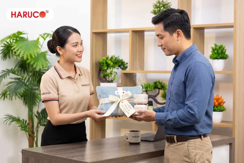 quy trình đặt quà tặng doanh nghiệp Bình Dương