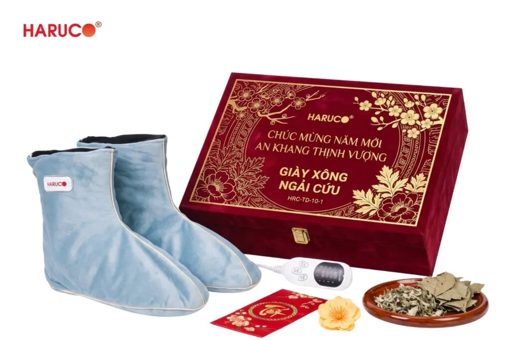 Quà tết tặng khách hàng doanh nghiệp giày xông ngải cứu