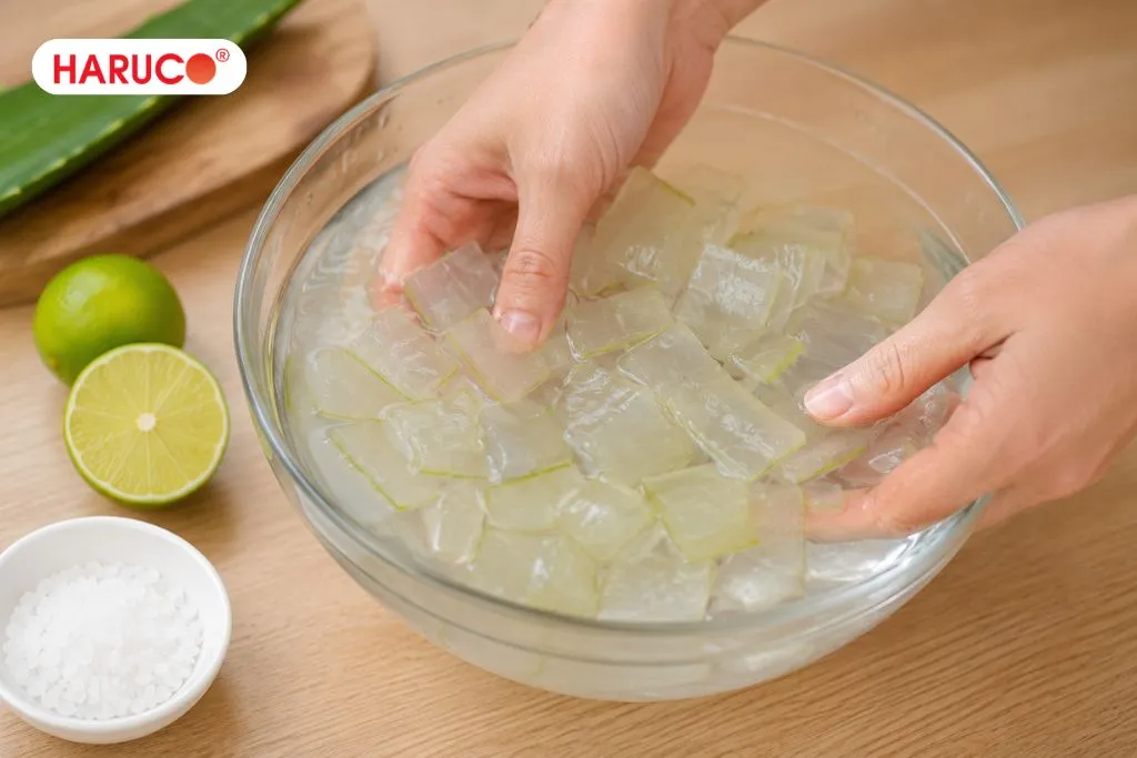 Cách sơ chế nha đam sống an toàn trước khi uống