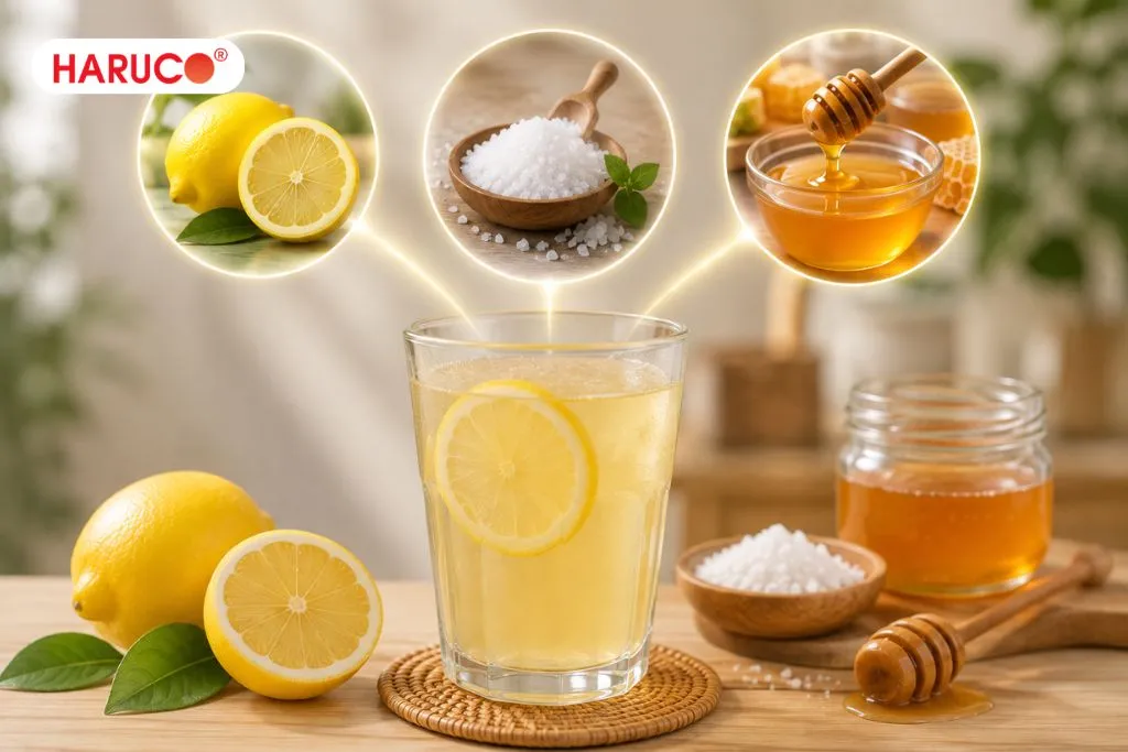 Cách pha nước chanh muối mật ong hợp lý
