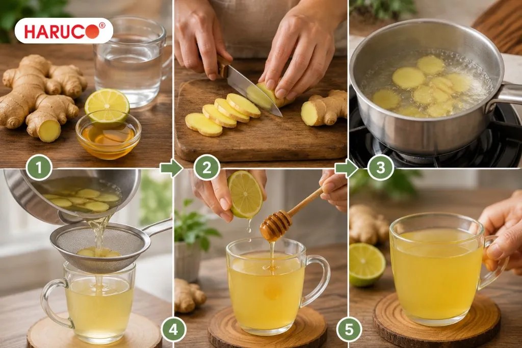 Cách pha nước gừng chanh thơm ngon, dễ uống tại nhà