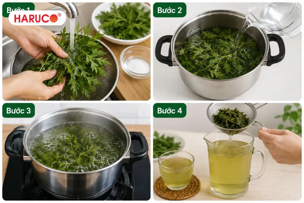 Cách nấu nước lá đinh lăng chuẩn