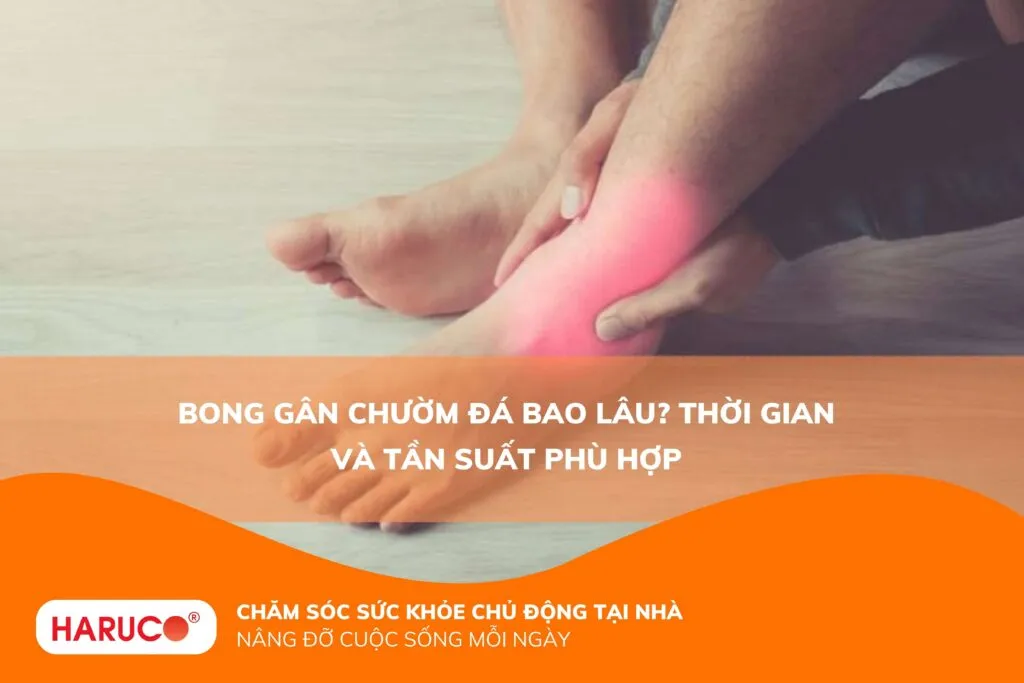 Bong gân chườm đá bao lâu? Thời gian và tần suất phù hợp