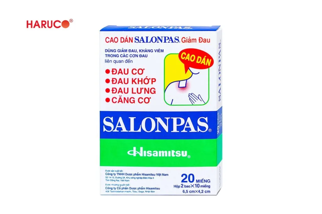 Những lưu ý dán Salonpas khi bị bong gân
