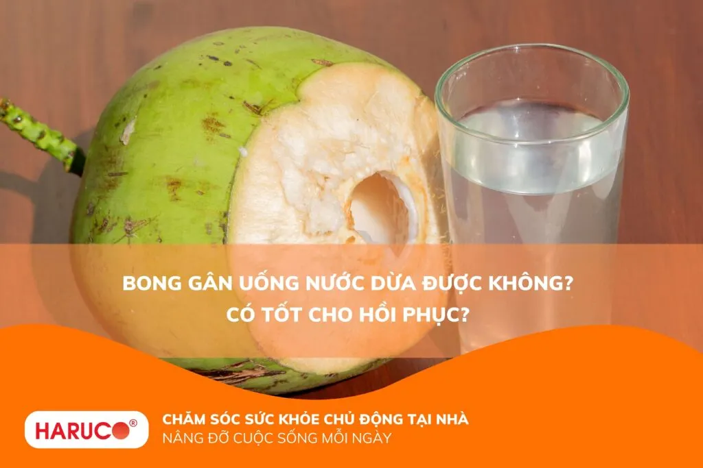 Bong gân uống nước dừa được không? Có tốt cho hồi phục?