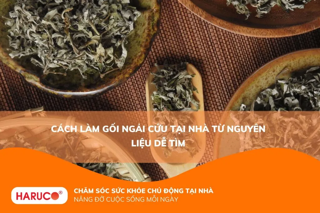 Cách làm gối ngải cứu tại nhà từ nguyên liệu dễ tìm