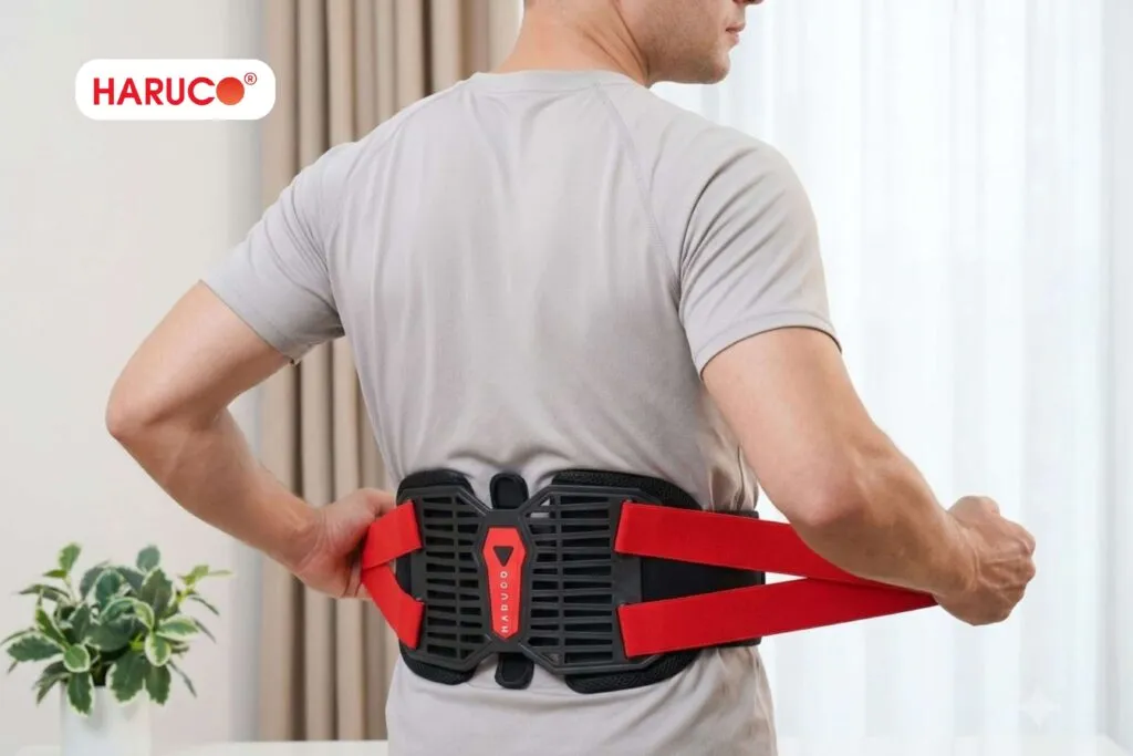 Điều bạn cần biết khi dùng đai lưng kéo giãn cột sống Haruco HRC-06-13