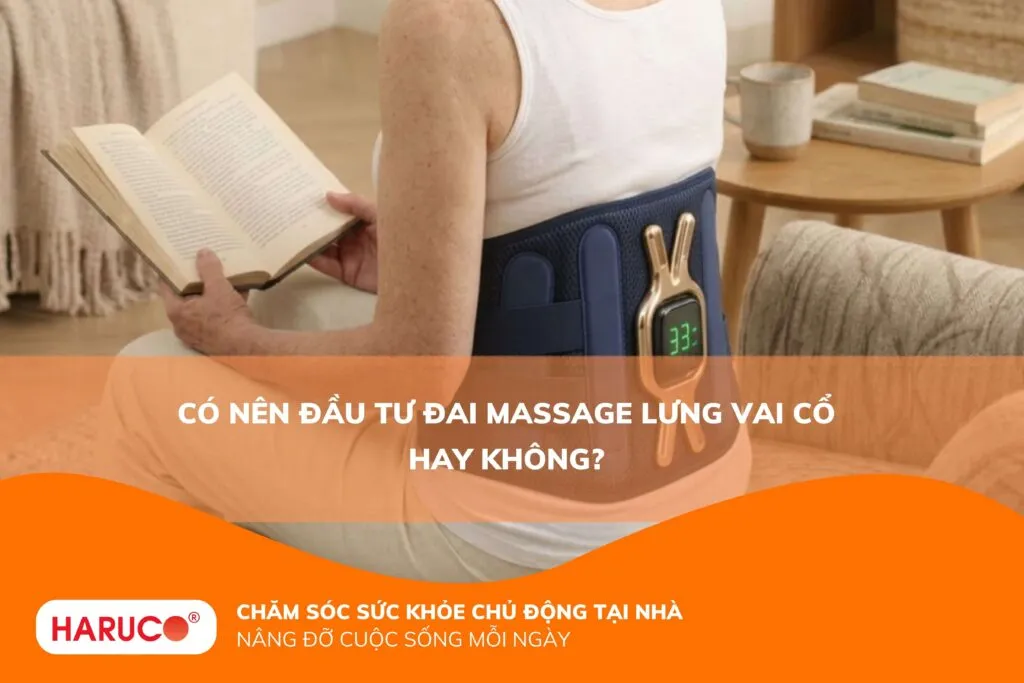 Có nên đầu tư đai massage lưng vai cổ hay không?