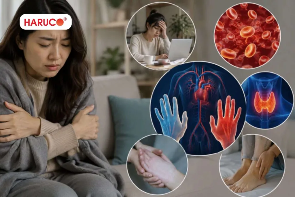 Tay chân lạnh người nóng có đáng lo không?
