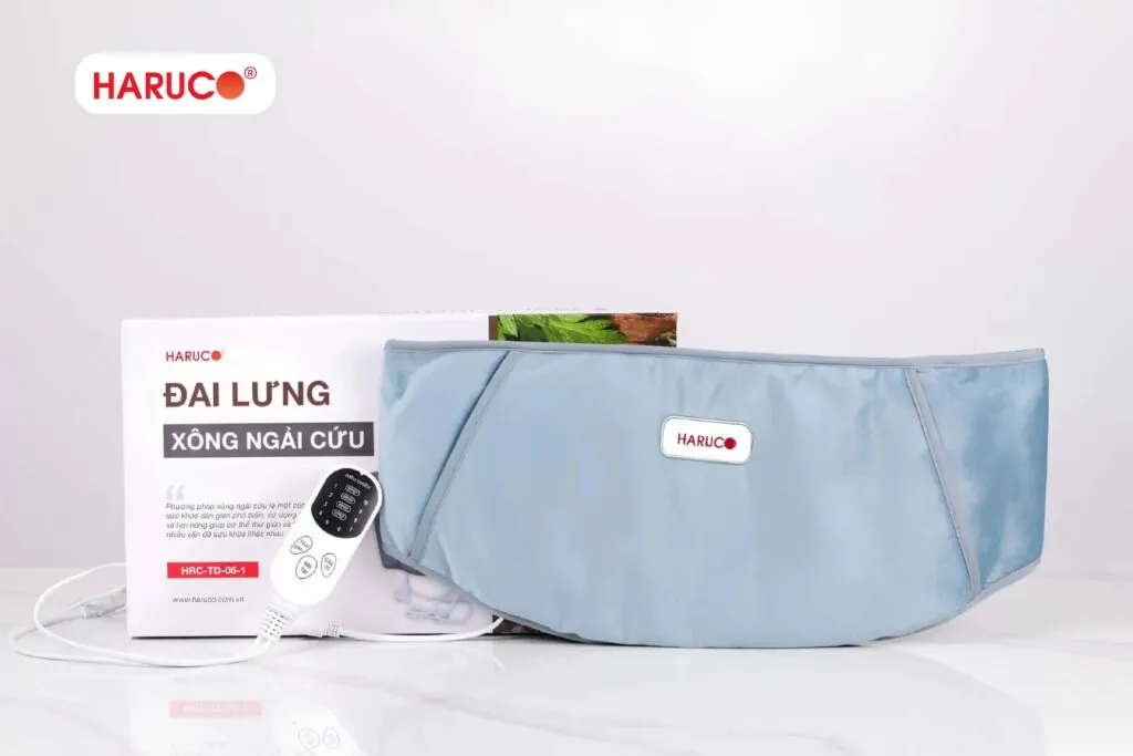 Đai lưng xông ngải cứu Haruco – Kết hợp nhiệt ấm và ngải cứu